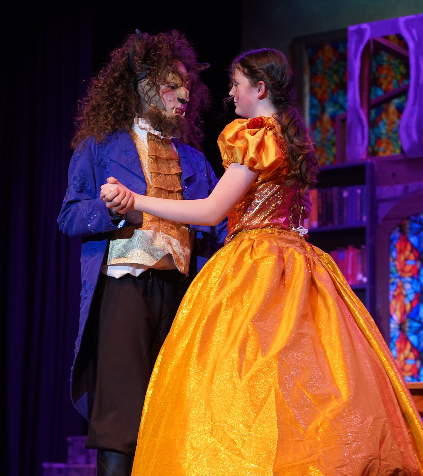 Student performer participating in theater education